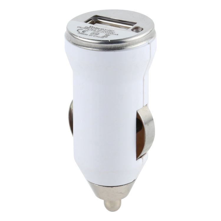 DC 5V / 1A USB Car Charger for Galaxy S4, S3, iPhone, BlackBerry Z10, HTC X920e, Nokia & More (White)