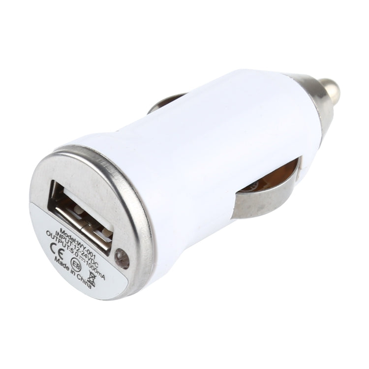DC 5V / 1A USB Car Charger for Galaxy S4, S3, iPhone, BlackBerry Z10, HTC X920e, Nokia & More (White)