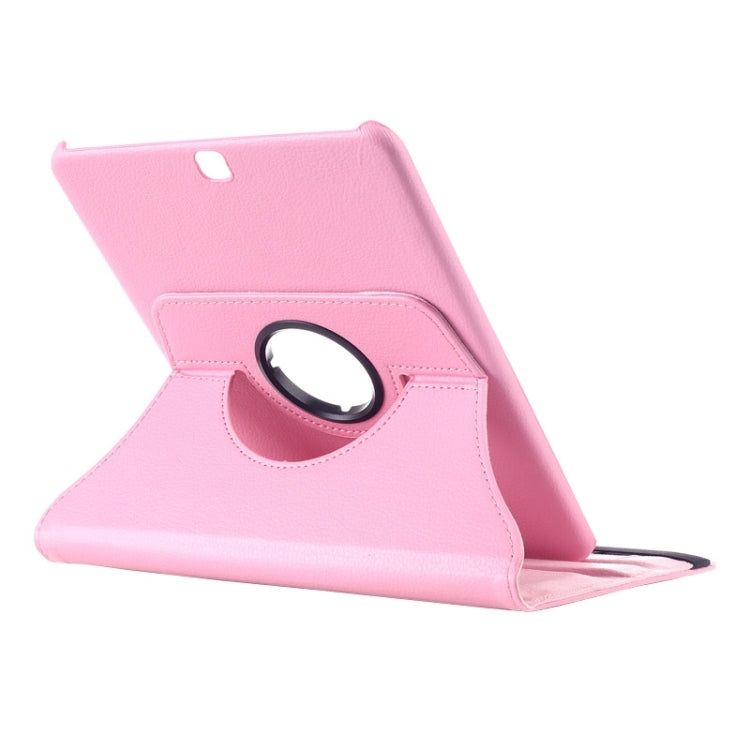 Litchi Texture 360 Degree Rotation Leather Case with multi-functional Holder for Galaxy Tab S2 9.7