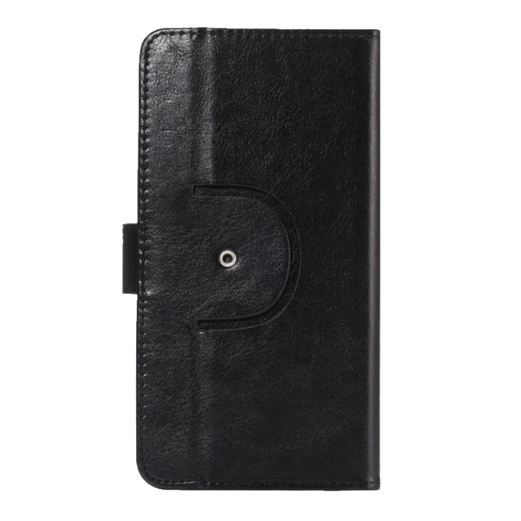 5.5-6.3 Inch Universal Crazy Horse Texture 360 Degree Rotating Carry Case with Holder & Card Slot for Galaxy Mega 6.3 / i9200