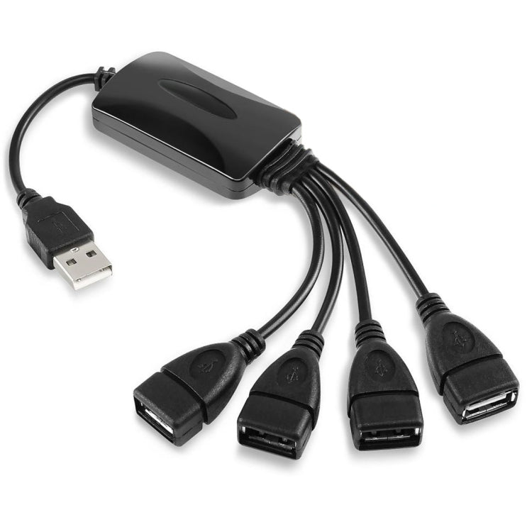 Universal 4 Ports USB 2.0 480Mbps High Speed Cable Hub for PC