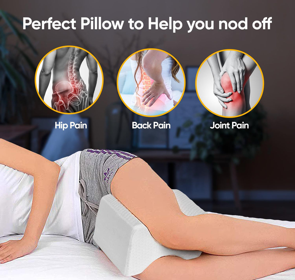 Memory Foam Ortho Leg PILLOW Support 5056157927474