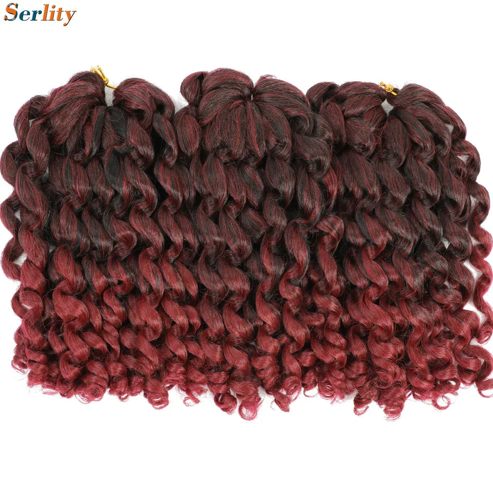 3 Packs Wand Curl Jamaican Bounce Crochet Hair 8inch T Purple 27 30 350 Bug Ombre Blonde Synthetic Jumpy Wand Curly Hair 60Roots