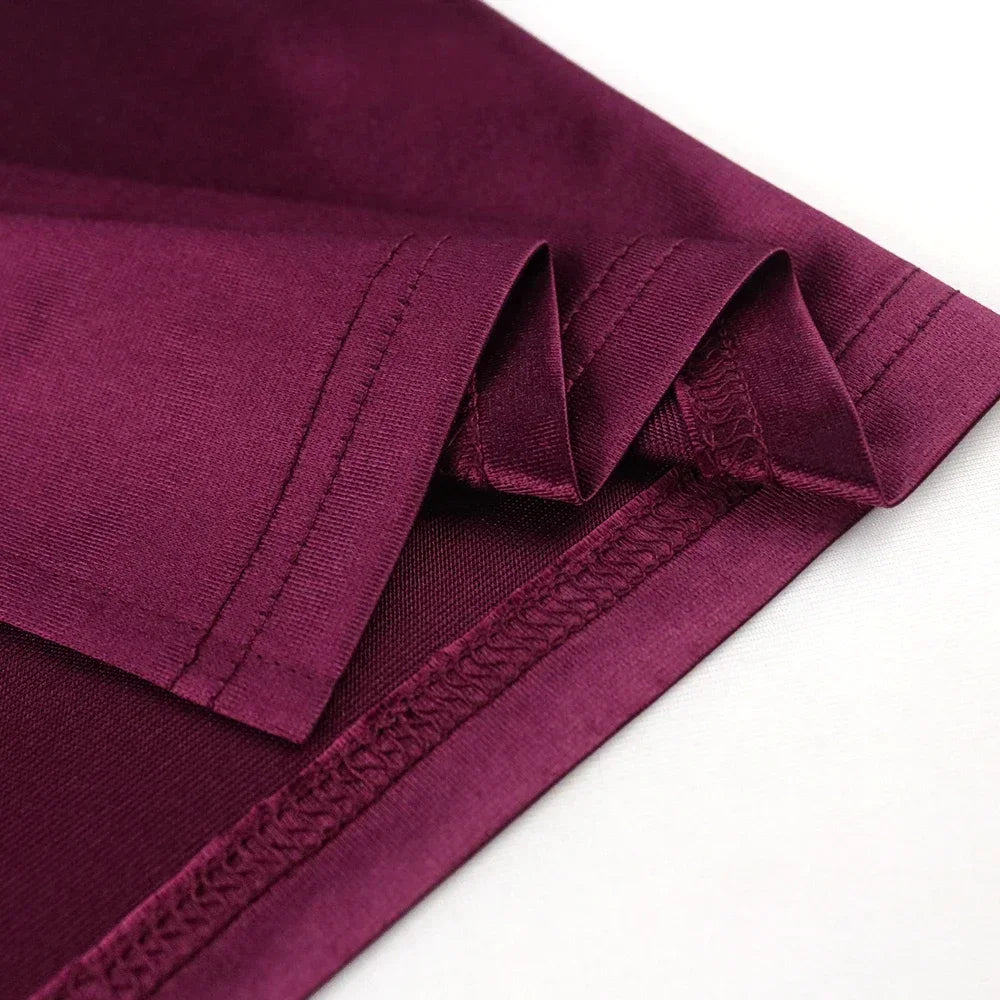 Burgundy Dresses Plus Size 4XL Sexy Bodycon Long Prom Slit Evening Birthday Party Cocktail Outfits for Ladies 2024 Spring Summer
