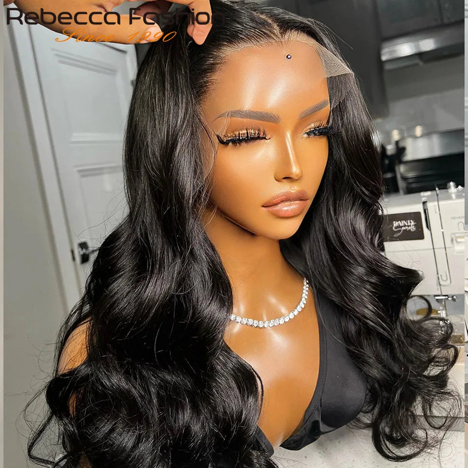 Body Wave Lace Front Wigs 180D Transparent Lace Frontal Wig Human Hair Wigs T Part Lace Wig Brazilian Body Wave Lace Wig