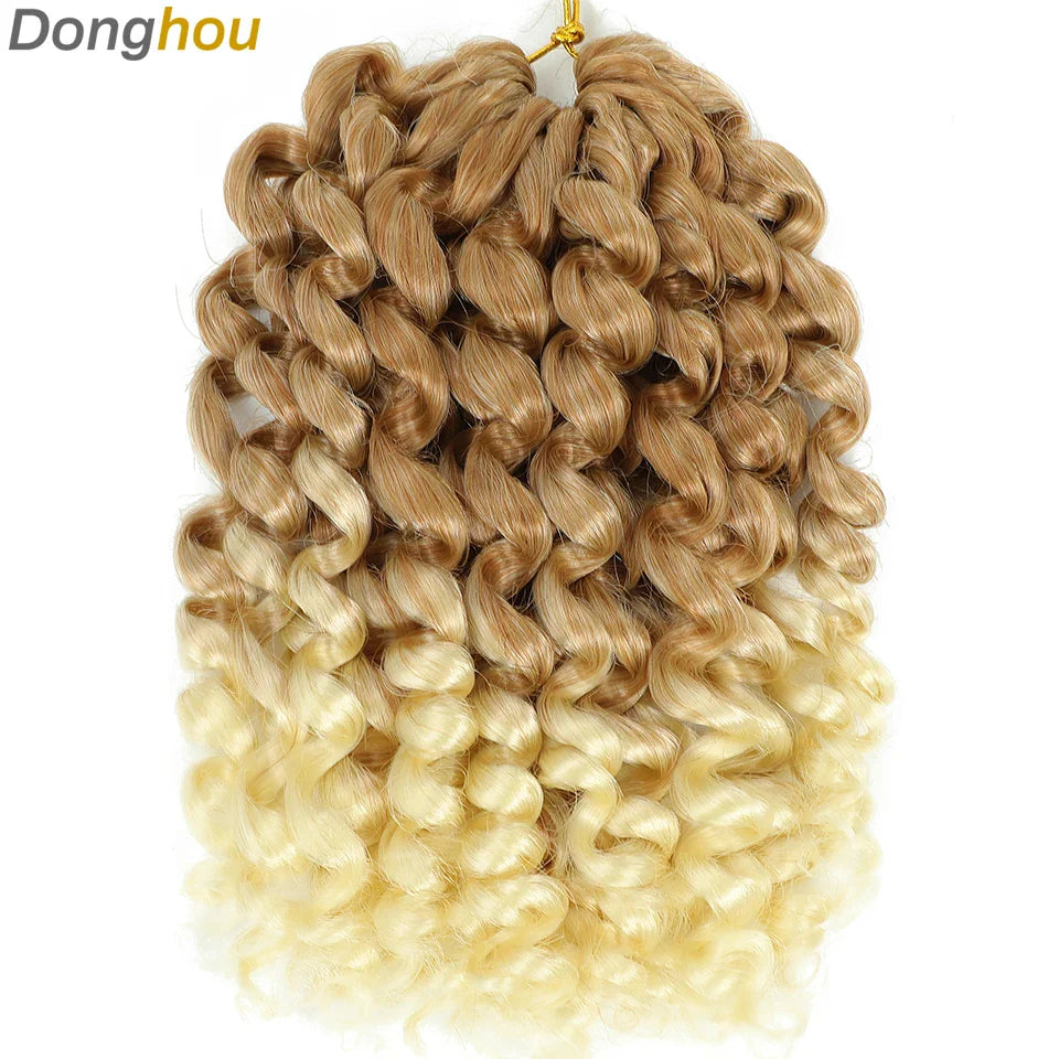 Ombre Jumpy Red Ginger Wand Curls Crochet Hair 1B 27 30 350 613 Purple Grey Colors jamaican twist braiding Hair 20 Strands/Pack