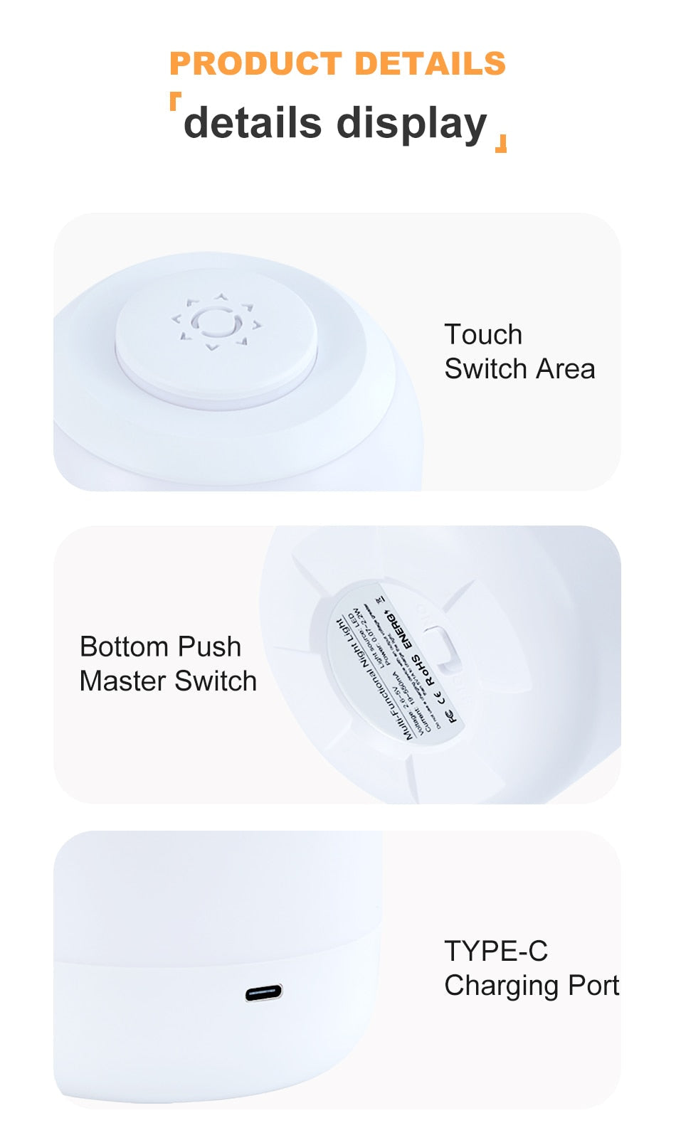LED Table sensor Lamp