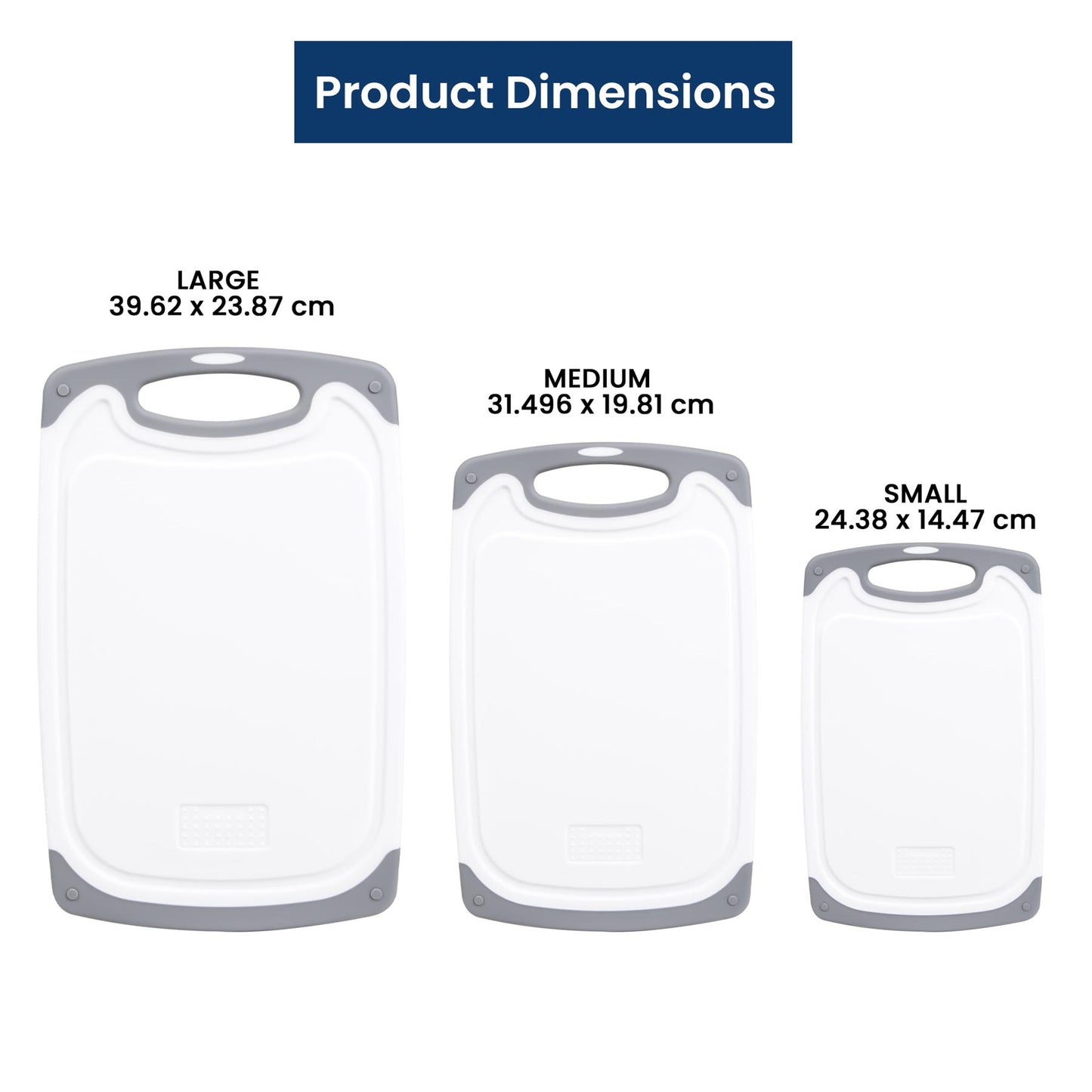 3PC Chopping Board Set