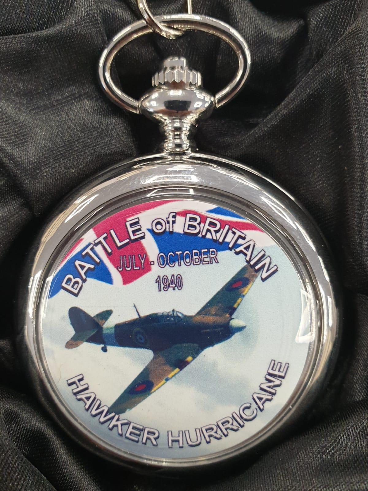 Boxx Picture Pocket watch Battle of Britain Hawker Hurricane P5061.71