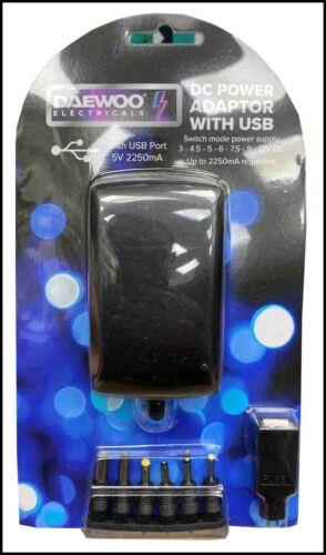 Daewoo 2250mA Adaptor with USB
