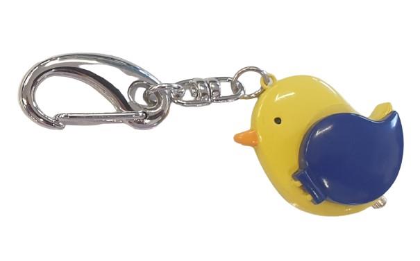 Imperial Key Chain Clock Bird Yellow/Blue IMP738- CLEARANCE NEEDS RE-BATTERY