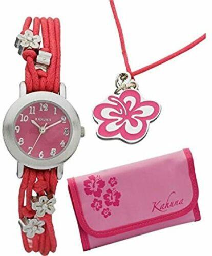 Kahuna Children Girls Wallet, Necklace Gift Set Watch AKKS-0003F  - CLEARANCE NEEDS RE-BATTERY