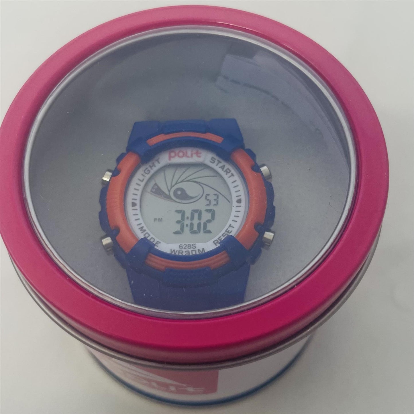 POLIT Childrens Disco Boys & Girls Digital watch in Tin, assorted stlyes and colours CW-0025
