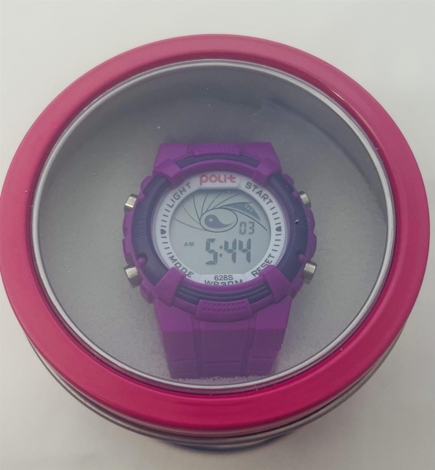 POLIT Childrens Disco Boys & Girls Digital watch in Tin, assorted stlyes and colours CW-0025