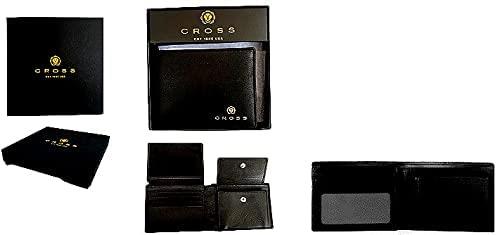 Cross Luxury Insignia Express 2 Piece Set Leather Wallet with Credit Card Case - Black ACCMTN015