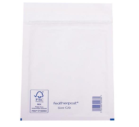 Padded Bubble Envelope in White 150x215mm Internal Size C/0 (QTY 100)