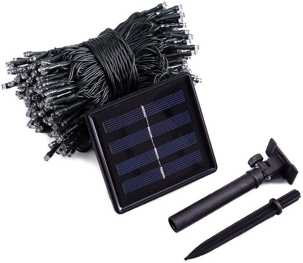 Planet Solar 200 Warm White Outdoor String Solar Powered Fairy Lights 20m