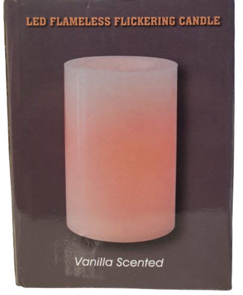 LED Flameless Flickering Vanilla Scented Candle 146770