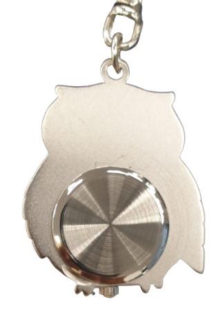 Imperial Key Chain Clock Owl Silver IMP744- CLEARANCE NEEDS RE-BATTERY