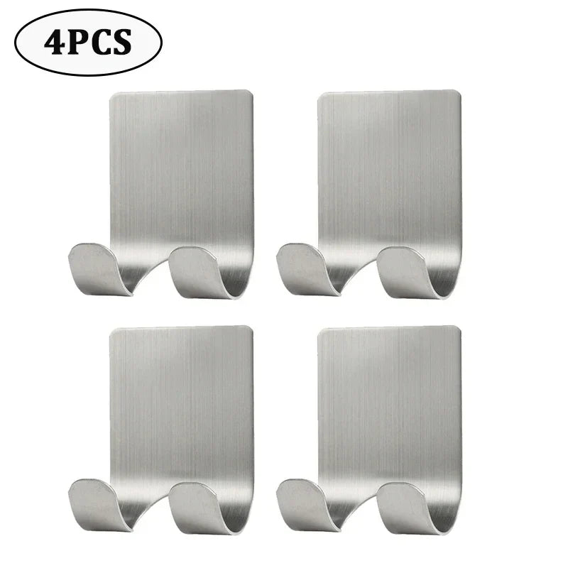 1-4pcs Wall Razor Holder Storage Hook Stainless Steel Men Shaver Storage Rack Shaver Shelf Hanger Stand Razor Blade Holder Hooks