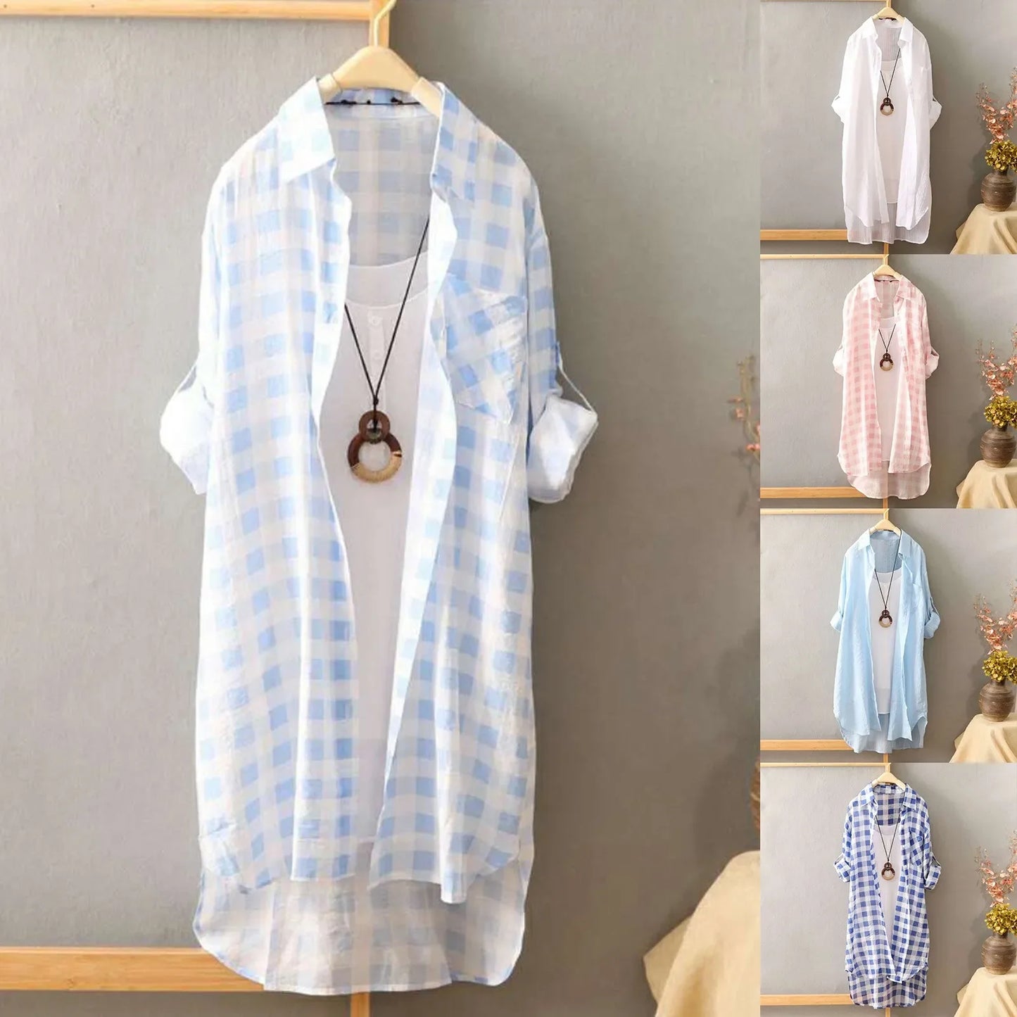 Basic Long Sleeve Shirt For Women Front Button Classic Collared Plain Parisian White Shirt Spring Summer Chic Tops Korean Outfit