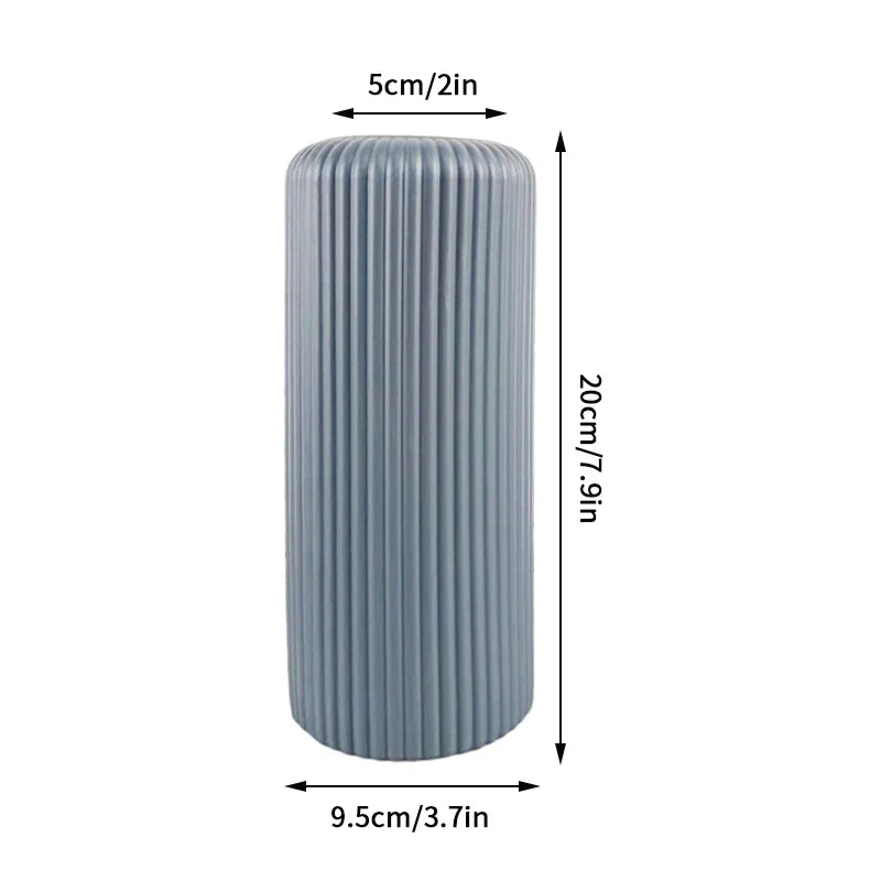 1PC Plastic Spiral White Vase Hydroponic Pot