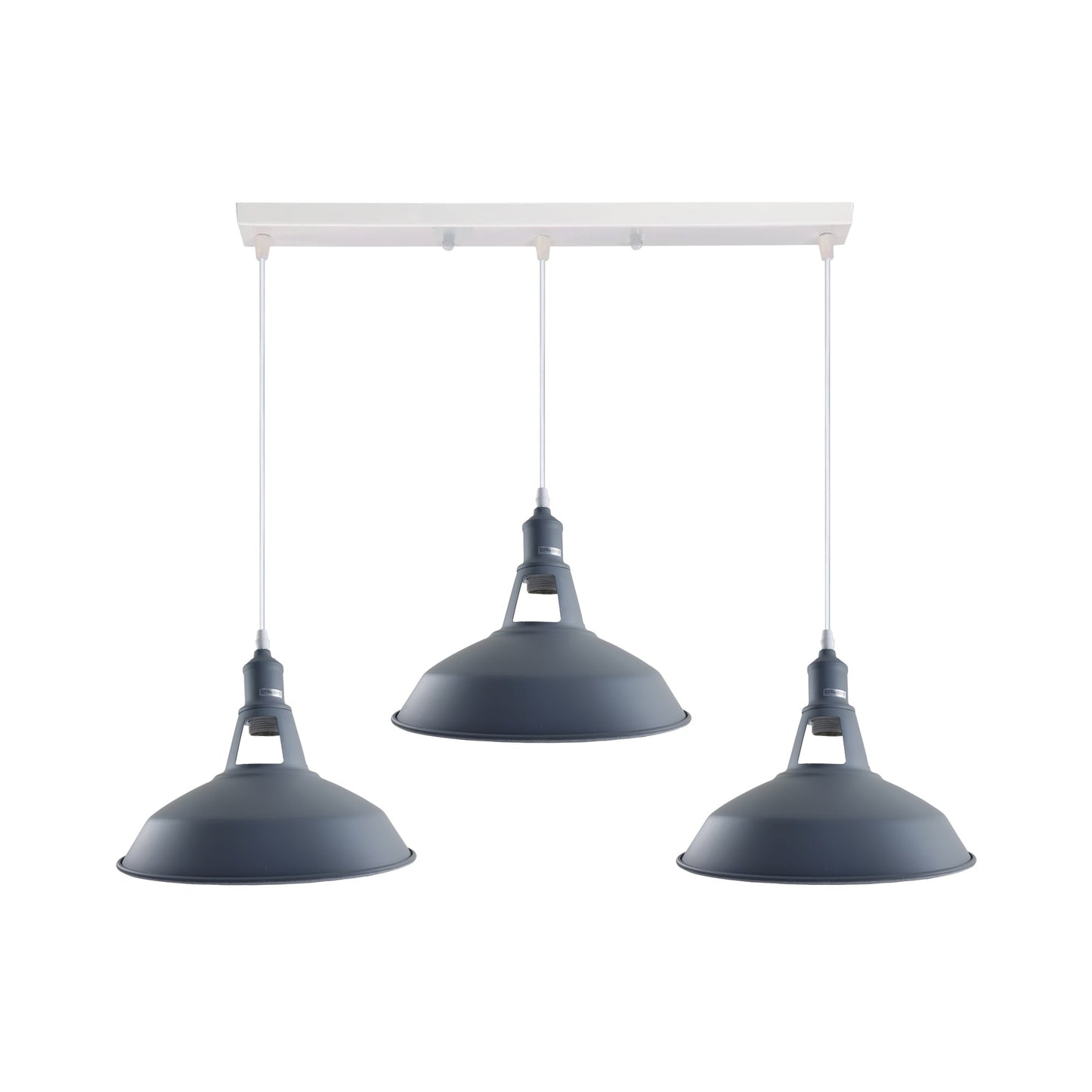 Industrial Vintage Loft Kitchen Bar 3 Lights Ceiling Barn-slotted Metal E27