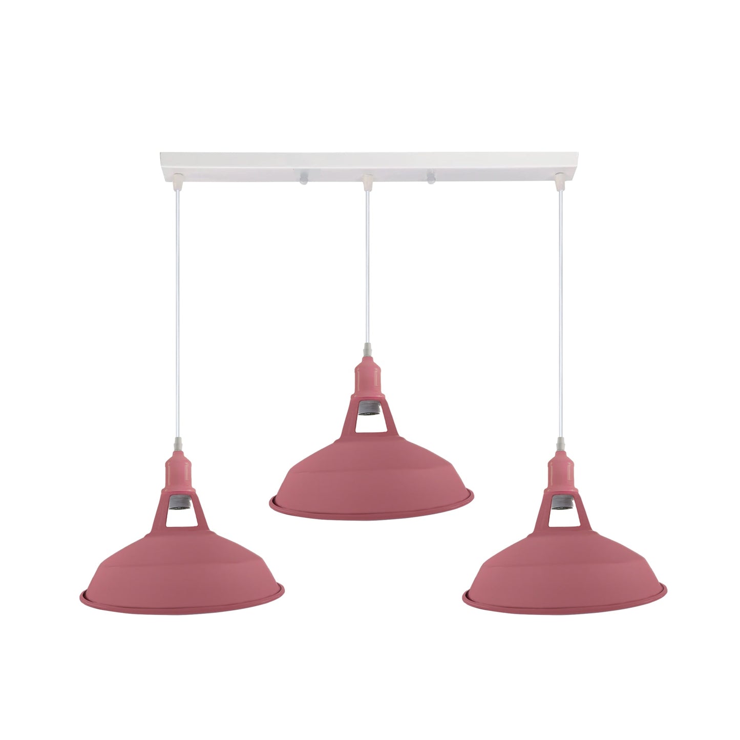 Industrial Vintage Loft Kitchen Bar 3 Lights Ceiling Barn-slotted Metal E27