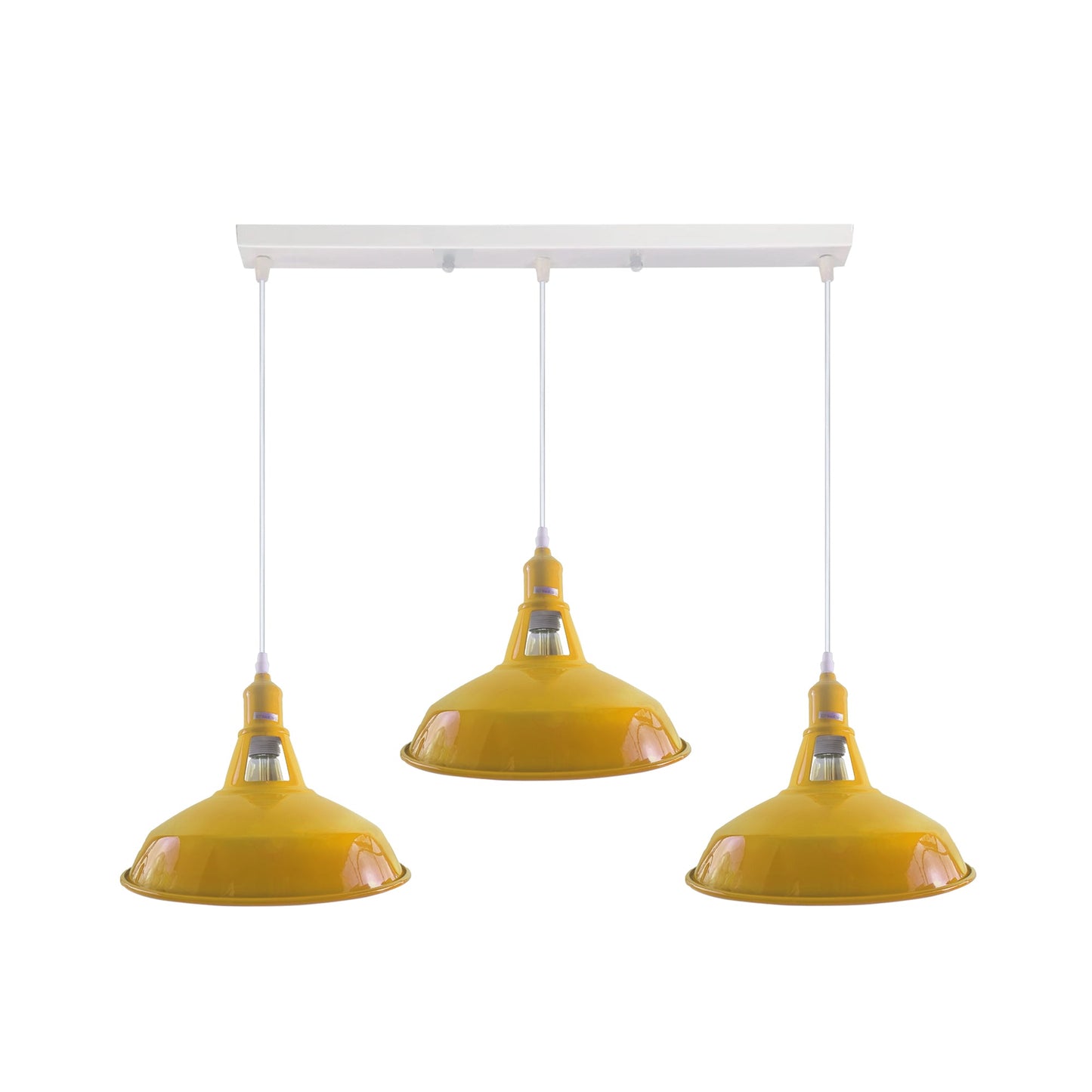 Industrial Vintage Loft Kitchen Bar 3 Lights Ceiling Barn-slotted Metal E27