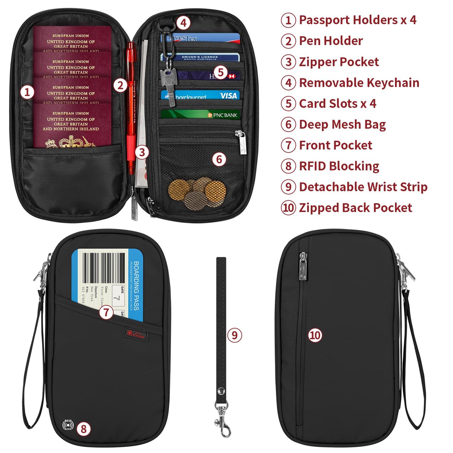 VINSANI DELUXE PASSPORT ORG BLACK 1010323