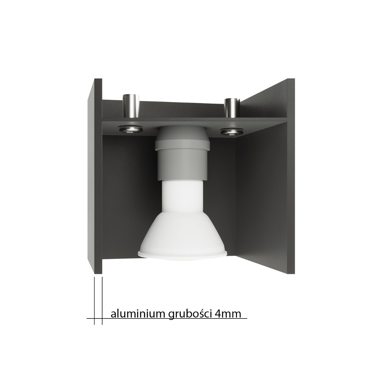 Quad Aluminium White 2 Light Classic Wall Light