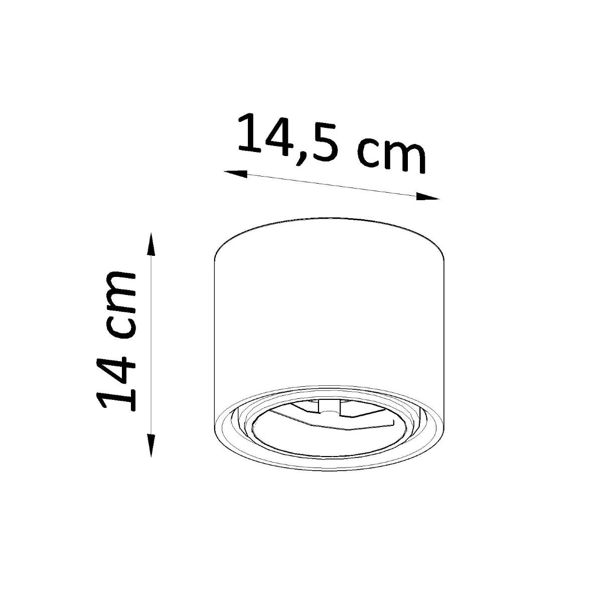 Kalu Ceramic White 1 Light Classic Ceiling Light