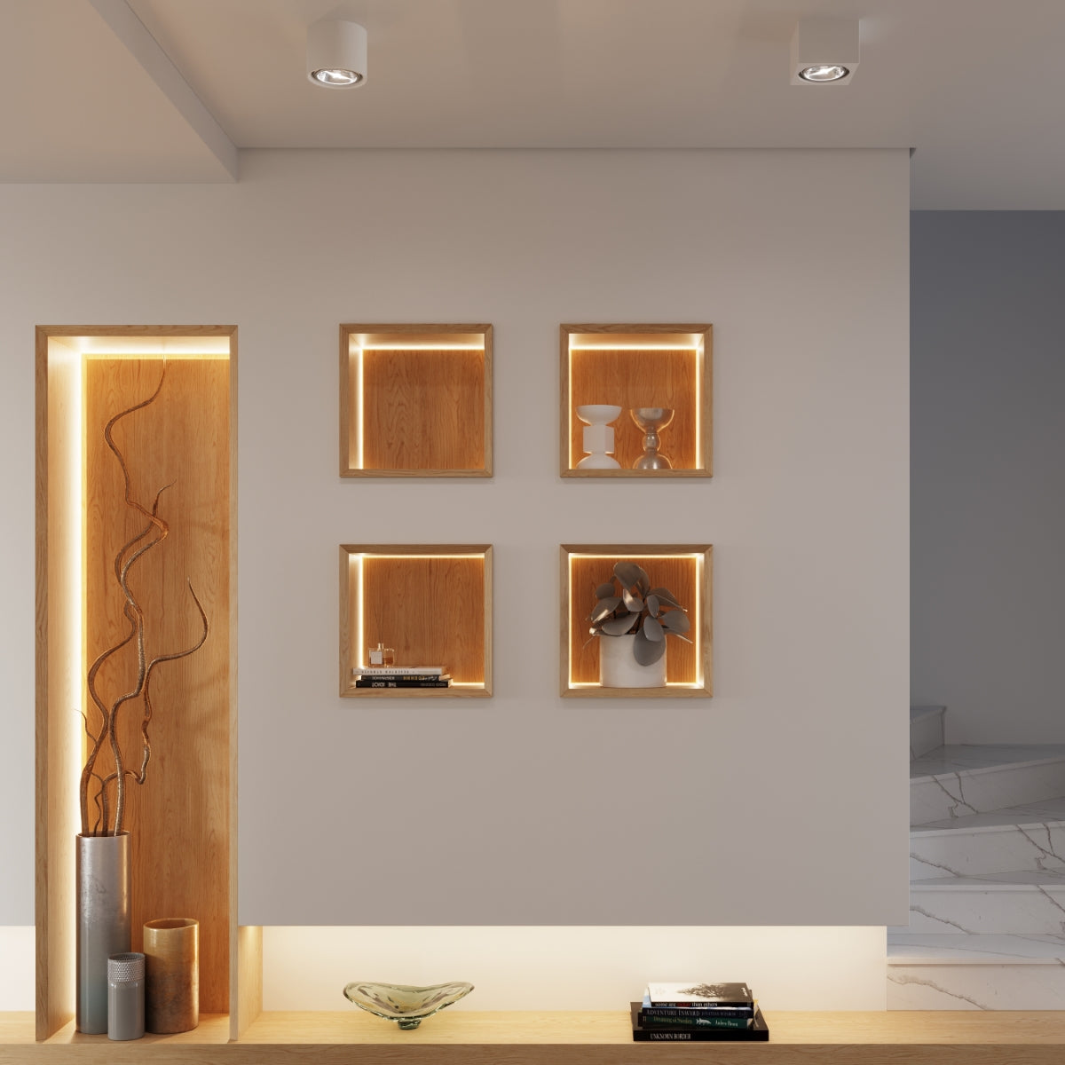 Kalu Ceramic White 1 Light Classic Ceiling Light