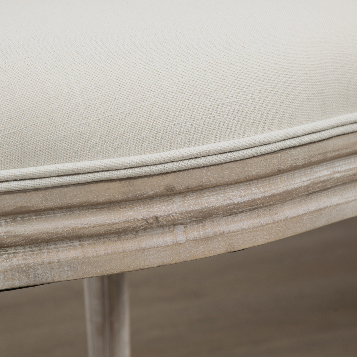 HOMCOM French-Style Dining Chairs Set of 2 with Linen Upholstery, Backrest