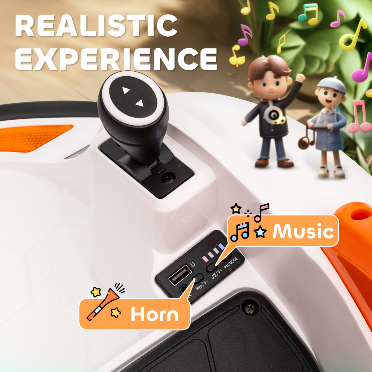 AIYAPLAY 360° Rotation 12V Kids Bumper Car w/ Remote Control