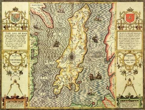 Isle of Man Historical Map 1000 Piece Jigsaw Puzzle (1610)