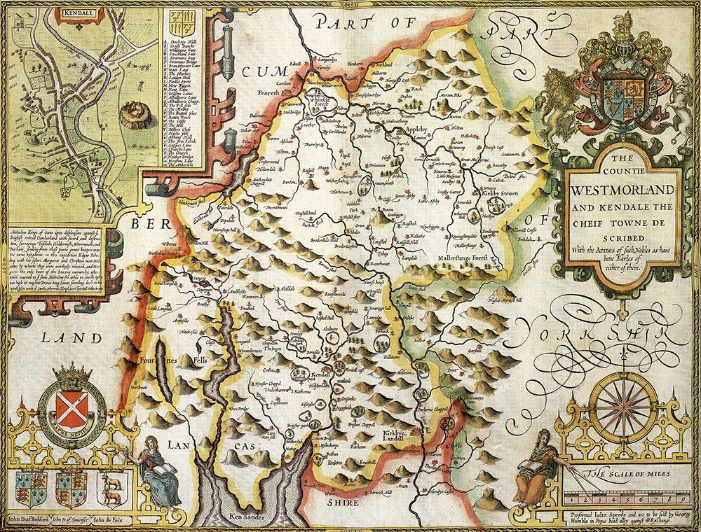 Westmoreland Historical Map 1000 Piece Jigsaw Puzzle (1610)