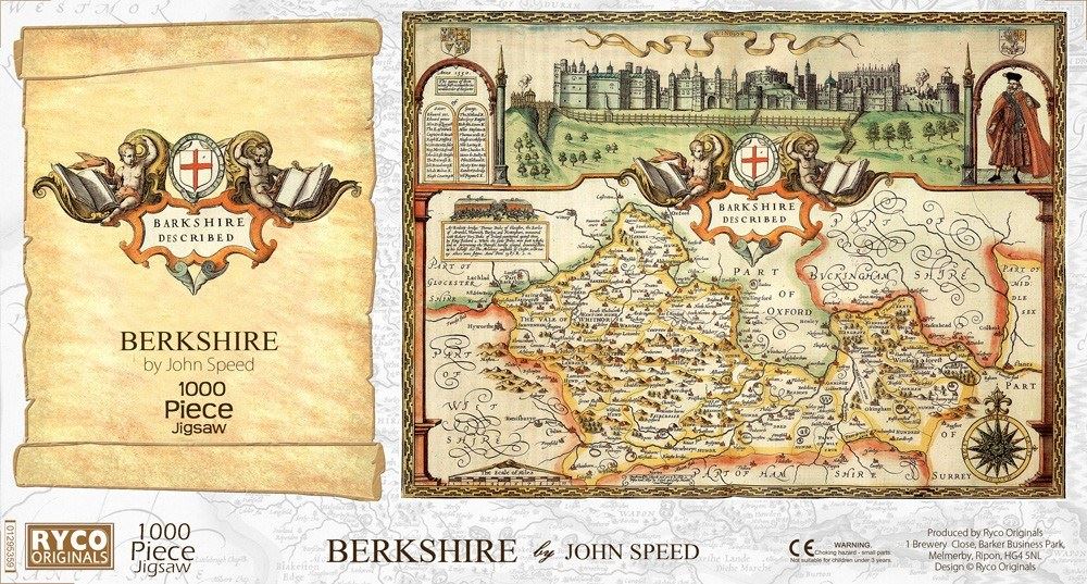 Berkshire Historical Map 1000 Piece Jigsaw Puzzle (1610)