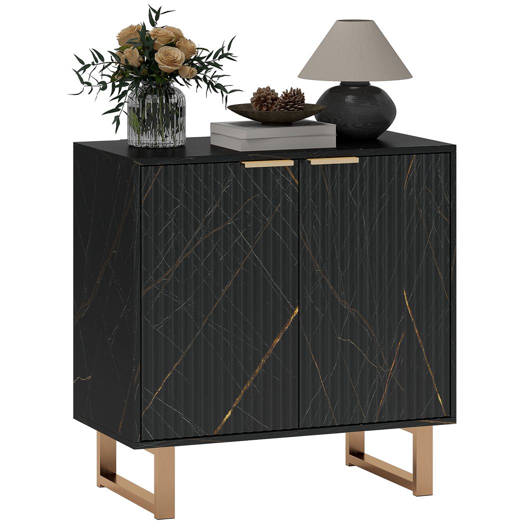 HOMCOM Sideboard, Buffet Cabinet with 2 Doors and Adjustable Shelves