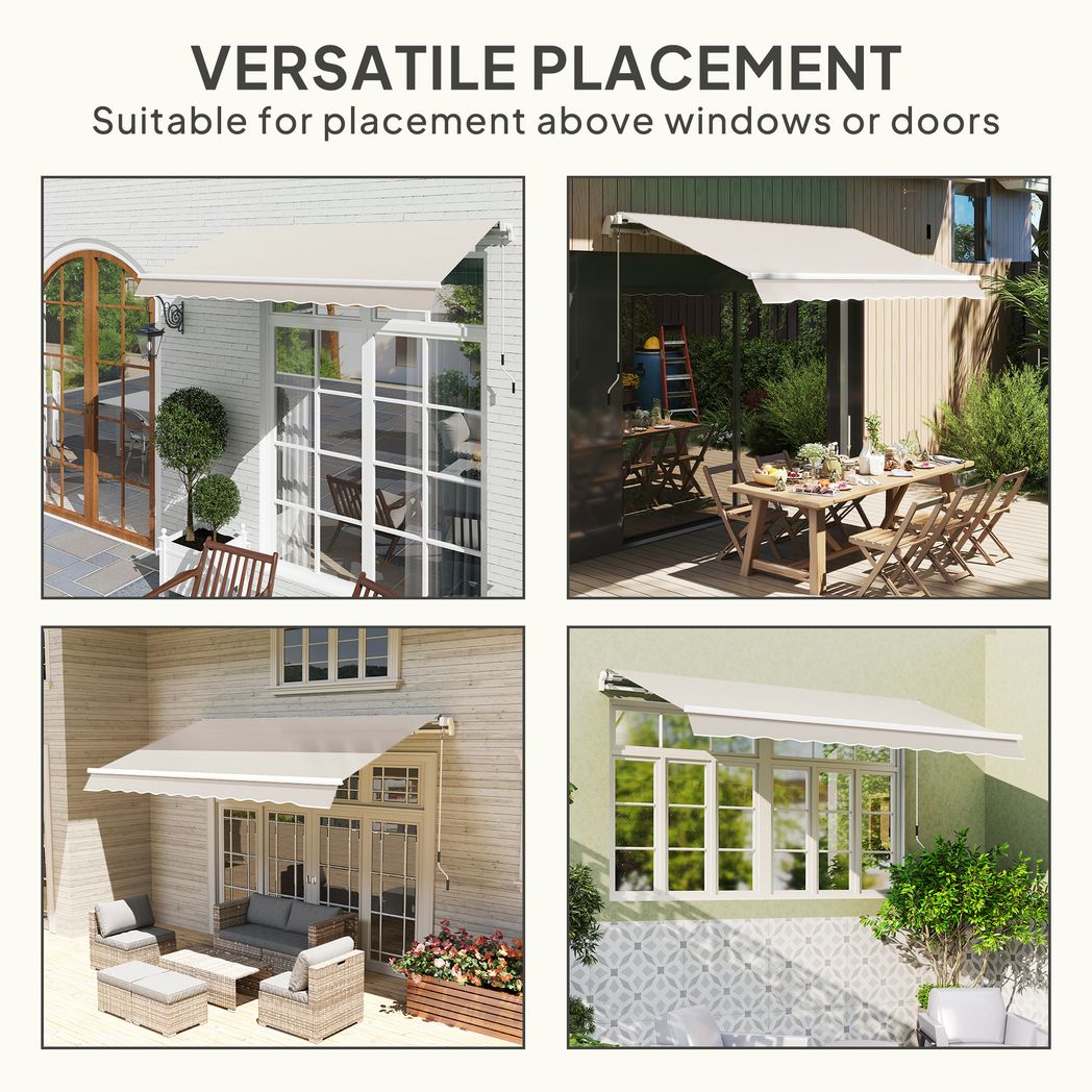 Outsunny Replacement Canopy for 3 x 2.5 m Awning (Fabric Only)