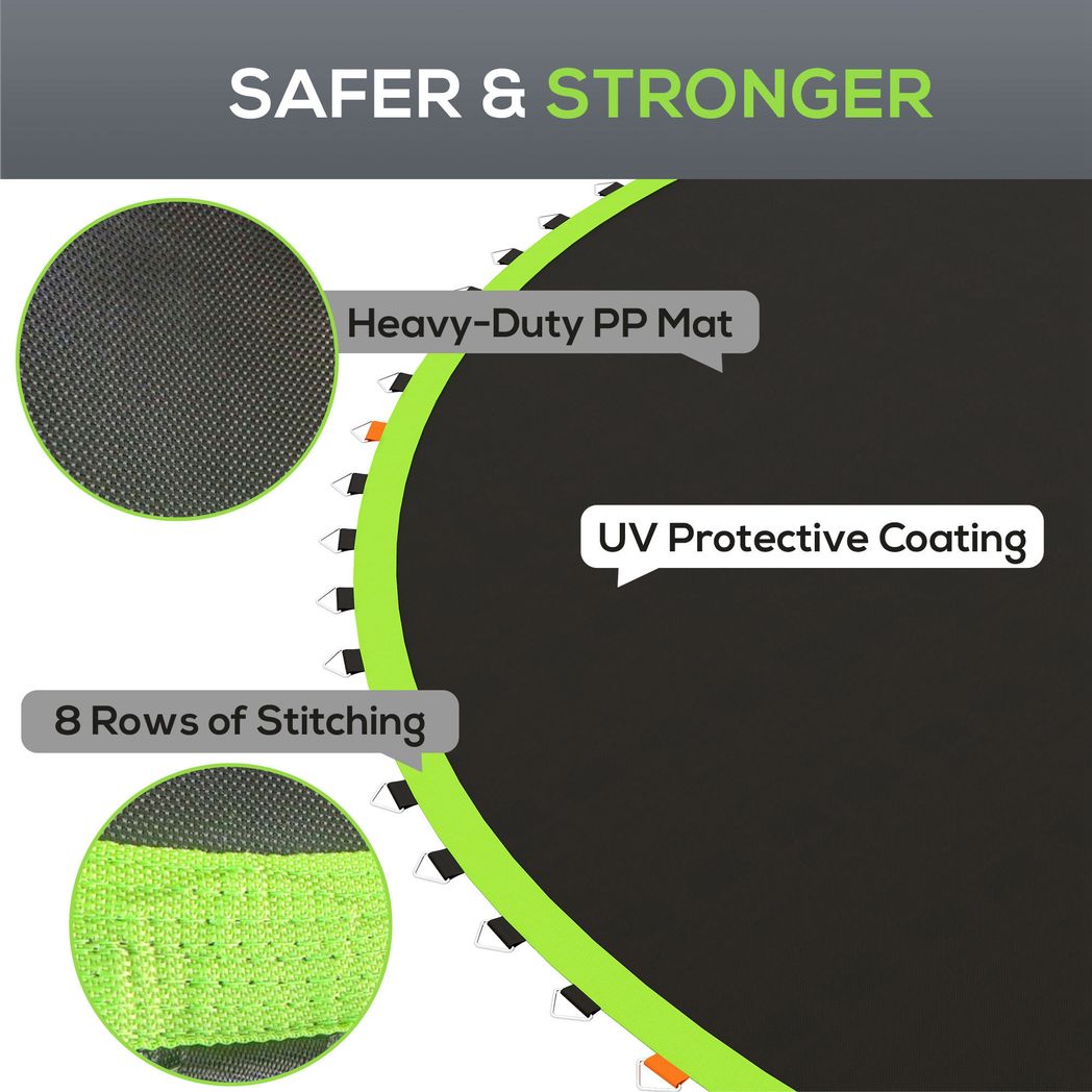SPORTNOW Trampoline Mat with 72 V-Hooks, for 12ft Trampoline