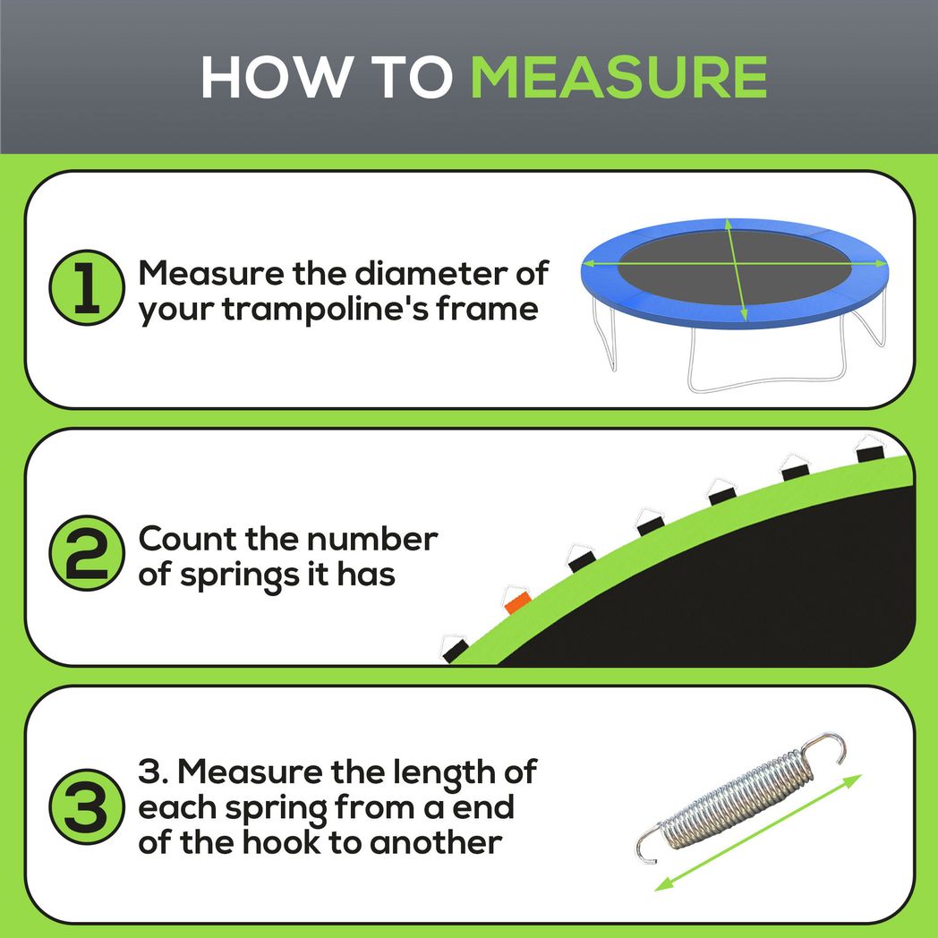 SPORTNOW Trampoline Mat with 72 V-Hooks, for 12ft Trampoline