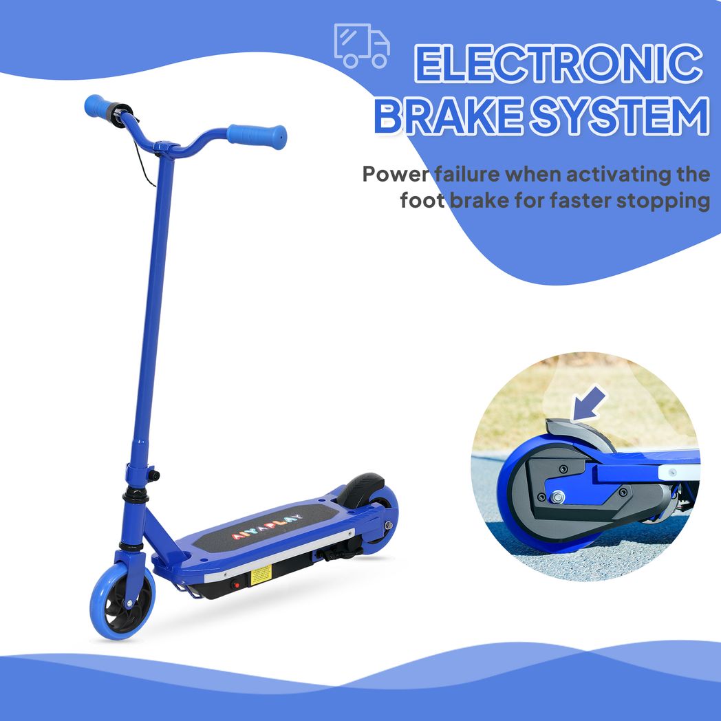 AIYAPLAY Electric Scooter for Ages 6-14, with Colourful Light