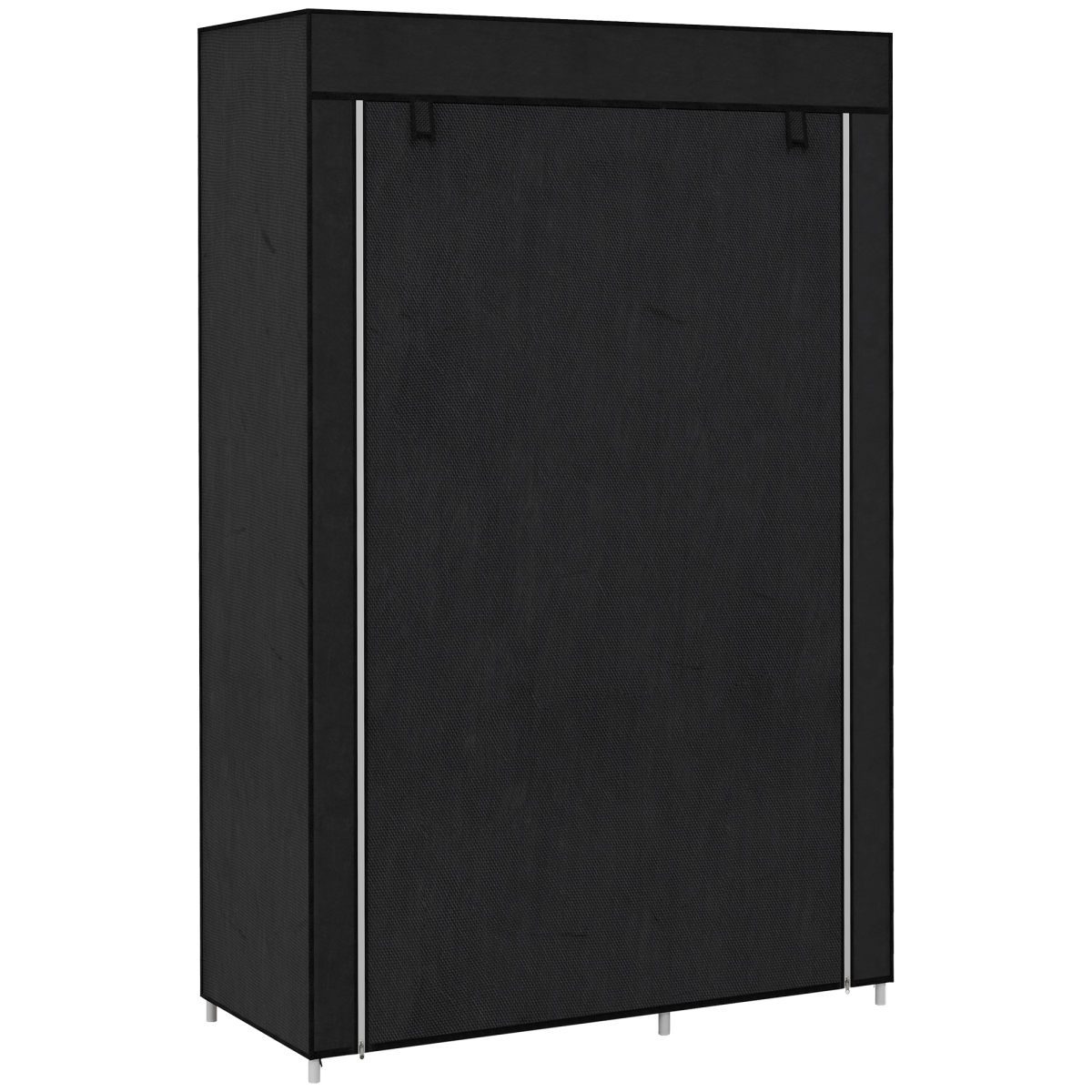 HOMCOM Fabric Wardrobe w/ Shelves Hanging Rail Foldable Closets