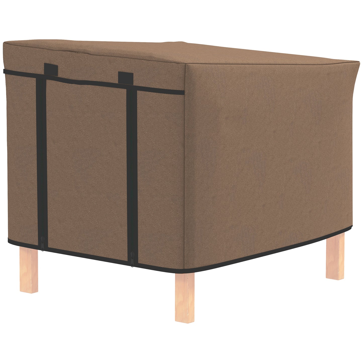 PawHut Rabbit Hutch Cover, Guinea Pig Hutch Cover for X-D2-0047, Brown