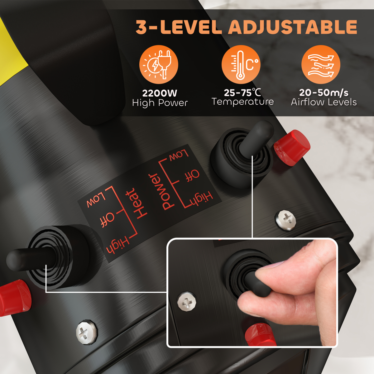 PawHut 2200W Dog Hair Dryer with Adjustable Temperature & Velocity