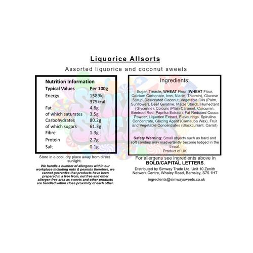 Liquorice Allsorts Simway Sweets