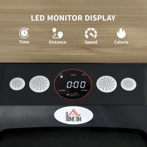 HOMCOM Foldable Walking Treadmill w/ LED Display
