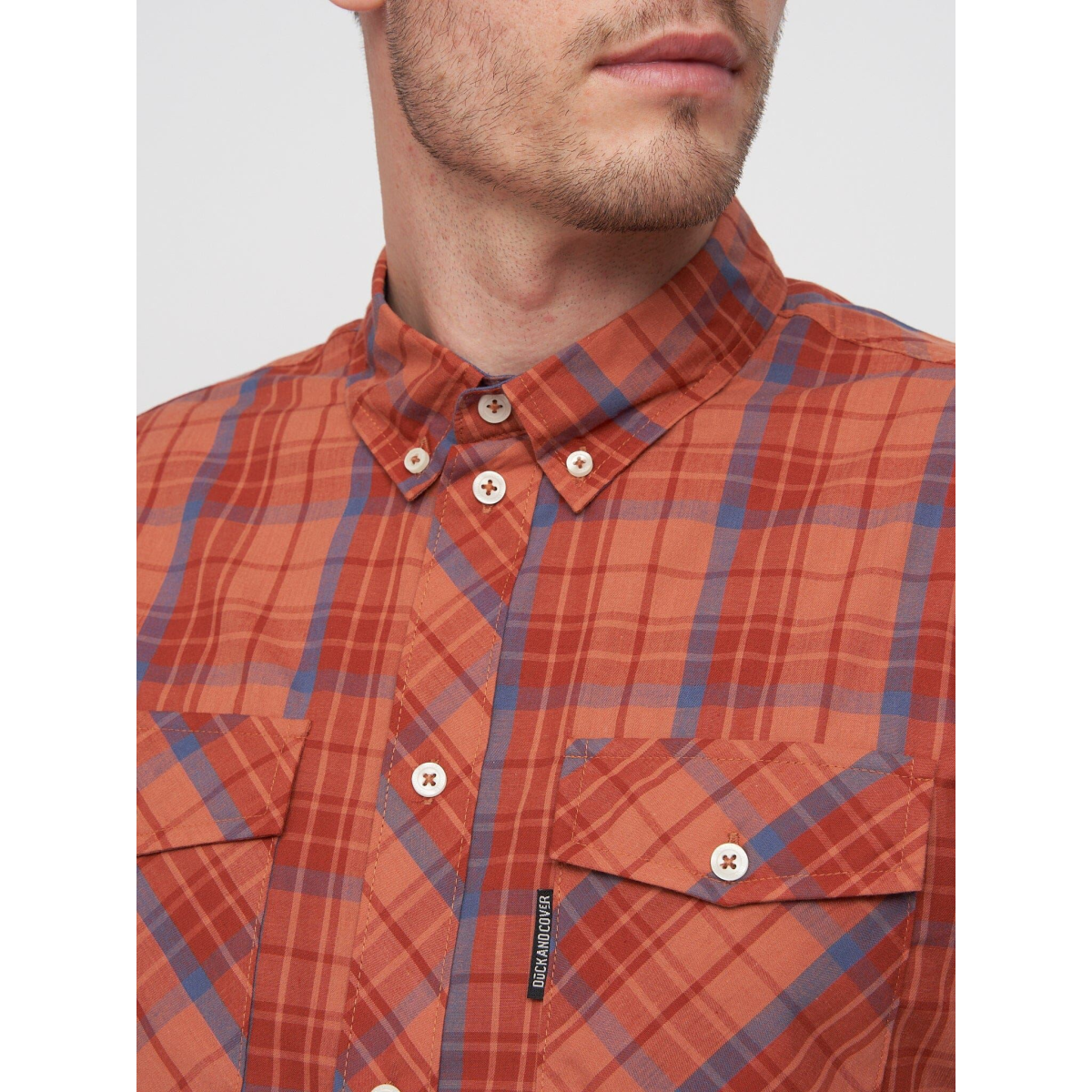 Femington Short Sleeve Shirt Red Check