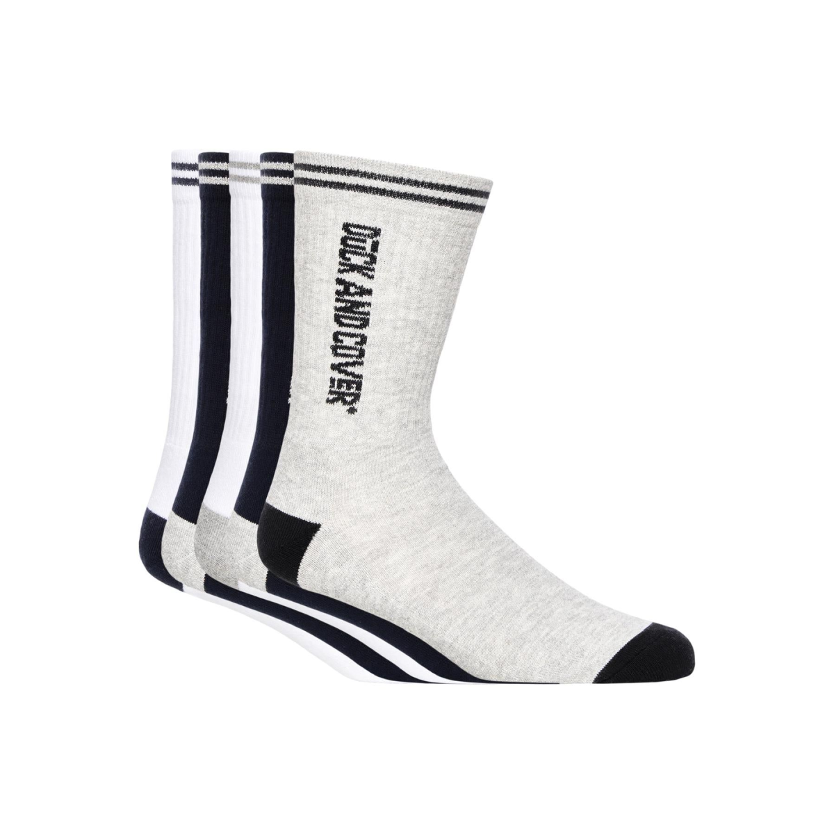 Juble Sports Socks 5pk Assorted